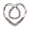 Silver-L, variant on T-shirt Heart Scarf Brooches Crystal Silk Scarf Buckle Brooch Shawl Rings Clip Scarves Fastener Knotted Button Pin