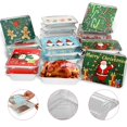 thumbnail image 4 of 50/20Pcs Christmas Cookie Tins with Lid  Foil Treat Containers for Holiday Gift Giving and Food Storage - Christmas Cookie Containers, 4 of 8