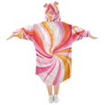 thumbnail image 2 of FORMRS Wearable Blanket Hoodie with Sleeves for Kids Cozy Flannel Sweatshirt, Swirling Lines, 2 of 7