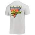 thumbnail image 3 of Men's White Miami Hurricanes Miami Vice Est. Comfort Color T-Shirt, 3 of 3