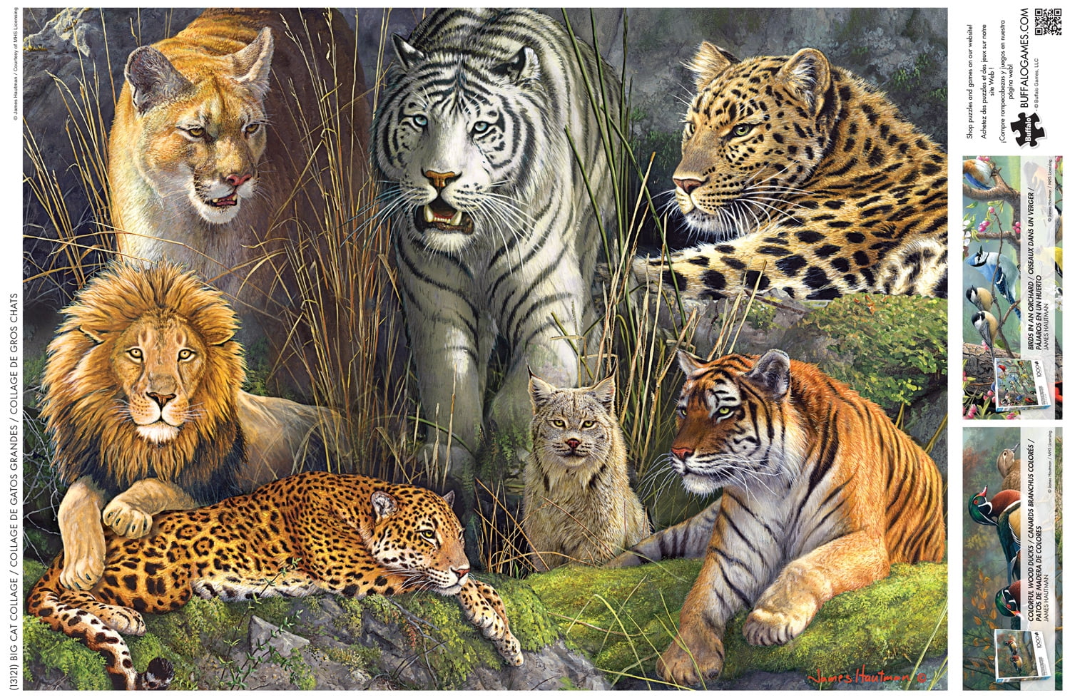 Buffalo Games 1000-Piece Big Cat Collage Interlocking Jigsaw Puzzle for Adults Ages 14+