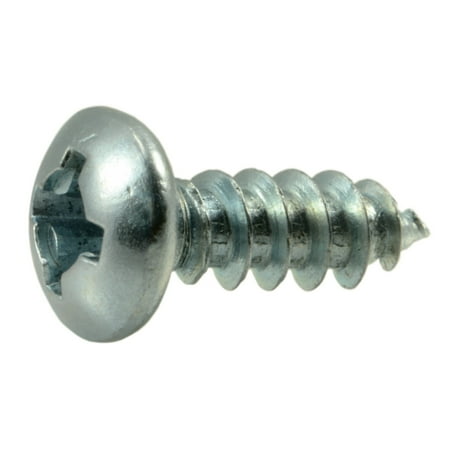 

#6 x 3/8 Zinc Plated Steel Phillips Pan Head Sheet Metal Screws SMSPS-118