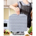 thumbnail image 2 of Boho Blue Stand Mixer Dust Cover with Storage Pocket & Handles, White Chevron Stripes Abstract Geometric Fits All Tilt Head & Bowl Lift Kitchen Appliance Cover Organizer Bag Accessories, 4.5-5 Quart, 2 of 6