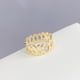 thumbnail image 2 of Sonducket Anillo de apertura para mujer, anillos de decoración de diamantes de imitación geométricos de cobre, decoraciones de mano ajustables, joyería Ropa, zapatos y accesorios Miscelánea Sonducket AP014804-00, 2 of 6