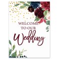 thumbnail image 1 of Darling Souvenir MADE WITH LOVE Watercolor flowerLargeWelcomeSign, Decorative PosterWelcomeTo Our Wedding Poster For Easel Wedding Collection- 18x12, 1 of 5