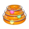 thumbnail image 1 of Gato Juguete Track Ball Torre giratoria de 3 niveles Juguetes interactivos Ejercitador Juego pa gatos de interior Suministros pa mascotas Sunnimix tocadiscos gato, 1 of 8