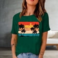 thumbnail image 2 of Birdeem Mode Femme T-Shirt Imprimé à Col Rond à Manches Courtes Blouse Ample Hauts, 2 of 4