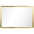 thumbnail image 4 of Empire Art Direct PSM-70107-2436 Contempo Brushed Gold Stainless Steel rectangular Wall Mirror, 4 of 14