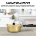 thumbnail image 4 of RUNROTOO 1Pack Gold Korean Ramen Pot Aluminum Making Coffee Home Use Golden, 4 of 8