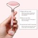 thumbnail image 2 of Jade Roller & Gua Sha, Rodillo facial, Rodillo de belleza facial Herramientas para el cuidado de la piel, Masajeador de cuarzo rosa Baimei para rostro, ojos, cuello, Relajación muscular corporal y R,1 Feliz Sencillez, 2 of 5