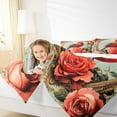thumbnail image 4 of jejeloiu Cartoon Cardinal Full Size Comforter Sets,Red Flower Floral Bedding Comforter Set,Merry Christmas Bedding Sets For Teens,Ultra Soft Home Decor Reversible,3 Pieces, 4 of 8