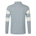 thumbnail image 5 of XIYON Mens Fashion Polo Shirts Men's Fall Winter Long Sleeve Striped Lapel Casual Knitted Shirt Polo Shirt Classic Comfortable Shirts For Men, 5 of 9