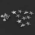 thumbnail image 2 of ZOUSSIQI Star Shape Rivet, Zinc Alloy Star Rivet, Screws Rivet Studs, for Shoes Bags Clothing Decoration(14mm Convex Silver) CA919-19421, 2 of 7