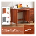 thumbnail image 6 of Yunken 3-Drawer Home Office Study Computer Desk with Spacious Desktop, Sturdy Writing Table with Storage, Modern Simple Design, 6 of 7