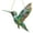 Green, variant on WAXCMXYH Hummingbird Stained Glass Window Hanging Ornament Sun Catcher Cute BirdPendant