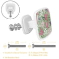 thumbnail image 2 of 4 Pieces Set Drawer Pulls Handle Square Wardrobe Cabinet Knobs with Stainless Steel Screws Furniture Kitchen Decor, 2 of 5