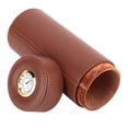 thumbnail image 4 of Lishi Portable PU Leather Cigar Humidor Storage Pot (Brown), 4 of 14