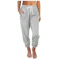 thumbnail image 3 of Frostluinai Womens Joggers with Pockets Drawstring Sweatpants Women for Lounging Jogging Workout and Gym Solid Sweat Pants, 3 of 8