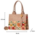 thumbnail image 3 of Bolso Yute De Mujer FANA Dahina Color Oro Rosado Hermosa Haz Reventa, M3917!!, 3 of 3
