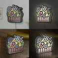 thumbnail image 2 of Botanical Flowers 3D Novelty Light Box, Nature Inspired Lamp Decor for Gardeners, Cultural Spaces and Plant Lovers (Height 16 inch, 40cm), 2 of 9