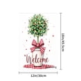 thumbnail image 4 of Amhnf Welcome Christmas Tree With Red Bow Garden Flag For Home Outdoor Garden Yard Decor 12x18 inch, 4 of 5