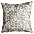 thumbnail image 3 of Fab Habitat Indoor/Outdoor Throw Pillow Made from Recycled Polyester Yarn - Double Sided, Stain Resistant, Machine Washable - Medallion - Patio, Deck, Porch, Living Room - Arley Khaki (20" x 20"), 3 of 8
