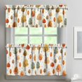 thumbnail image 1 of Fall Thanksgiving Kitchen Curtains 3 Piece Set,Farmhouse Style Maple Kitchen Decoration,Thanksgiving Autumn Curtains and Valances,Suitable for Living Room,Bedroom,Cafe Decor,24In, 1 of 6