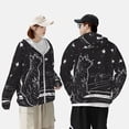 thumbnail image 4 of Balery Star Gazing Cat Illustration Sudadera ligera de manga larga con capucha y protección solar UPF 50+ para hombre y mujer, ideal para pesca y running-XX-Large, 4 of 7