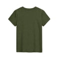 thumbnail image 4 of CCRFTGI 4th of July USA Tops for Kids Girls Size 8 Short Sleeve Funny 250th Anniversary 1776-2026 Summer Freedom Tunic Blouses Independence Day Girls Clothes Tee Tops Army Green 5-6 Years, 4 of 4