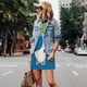 thumbnail image 4 of Fotbe Goose Holding an Umbrella Vestido de Verano sin Mangas para Mujer – Vestido Midi Línea A, Estilo Camiseta Floral, Vestido Playero Casual y Fluido, 4 of 7
