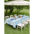 thumbnail image 4 of Outdoor Tablecloth with Umbrella Hole for Patio/Picnic/Party/Camping, Ocean Strafish Waterproof Table Cloth Rectangle Table Cover Washable, Summer Sea Strfish Ombre Blue (60"x 102"), 4 of 8