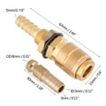 thumbnail image 4 of Conector de manguera de ajuste rápido Ticfox para soplete de soldadura a Gas, 4 of 5