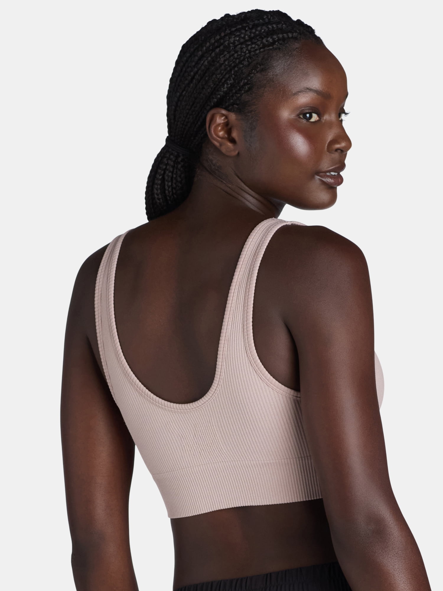 No Boundaries Double Scoop Seamless Bra, Women’s and Women’s Plus, Sizes XS- 3XL