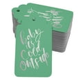 thumbnail image 1 of Inkdotpot 100 Pack Real Silver Foil Paper Tags Baby It's Cold Outside Baby Shower Favor Hang Tag, 1 of 6