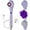 Lavender, variant on Spa Sciences NERA 4-in-1 Balancing Bath Brush, Cleansing Brush, Loofah, Massage Head & Pumice Stone, Rechargeable, White
