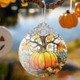 thumbnail image 2 of 2025 Ornaments for Christmas Tree, Stained Glass Hanging Ornament, Christmas Ornaments Clearance, Gift Exchange Ornament, Bauble Present - Pumpkin Tree, 2 of 6
