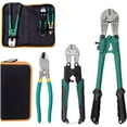 thumbnail image 1 of czcpp-3Pcs Bolt Cutter and Cable Cutters Pliers Set, 8 Inch Bolt Cutter + 14 Inch Bolt Cutter + Heavy Duty Leverage Wire Rope Cutter with Easily Cut Locks for Wires, Bolts, Rods, Rivets and Chain, 1 of 4