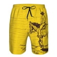 thumbnail image 3 of Honeii's Western Desert Cowboy 1 Print Men's Casual Shorts with Drawstring，Swim Trunks Quick Dry Beach Shorts, 3 of 5