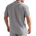 thumbnail image 4 of Mens Casual Polo Shirt Beer Belly Capri Shirts Wearbreeze Short Sleeve Collared Textured Stretchy Golf Shirt, 4 of 5