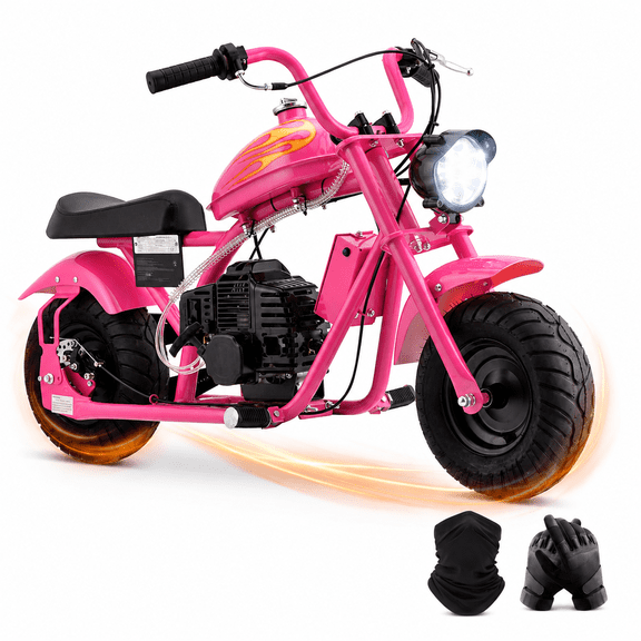 Pescroa Gas Dirt Bike with 27 Miles Max Range, 39cc Dirt Bike, Dirt Bike with 18 MPH Max Speed, Gas Powered Dirt Bike with 132 LBS Capacity, Gas Mini Bike