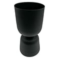 thumbnail image 3 of Bergamo Art 13 Inch Decorative Handmade Aluminum Modern Flower Vase in Charcoal, 3 of 5
