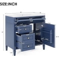 thumbnail image 2 of 36" Bathroom Vanity with Sink Top,Modern Freestanding Bathroom Vanities with Storage Drawers,Wood Bathroom Cabinet Set with Sink Combo,Soft Closing,Solid Wood Frame, 2 of 7