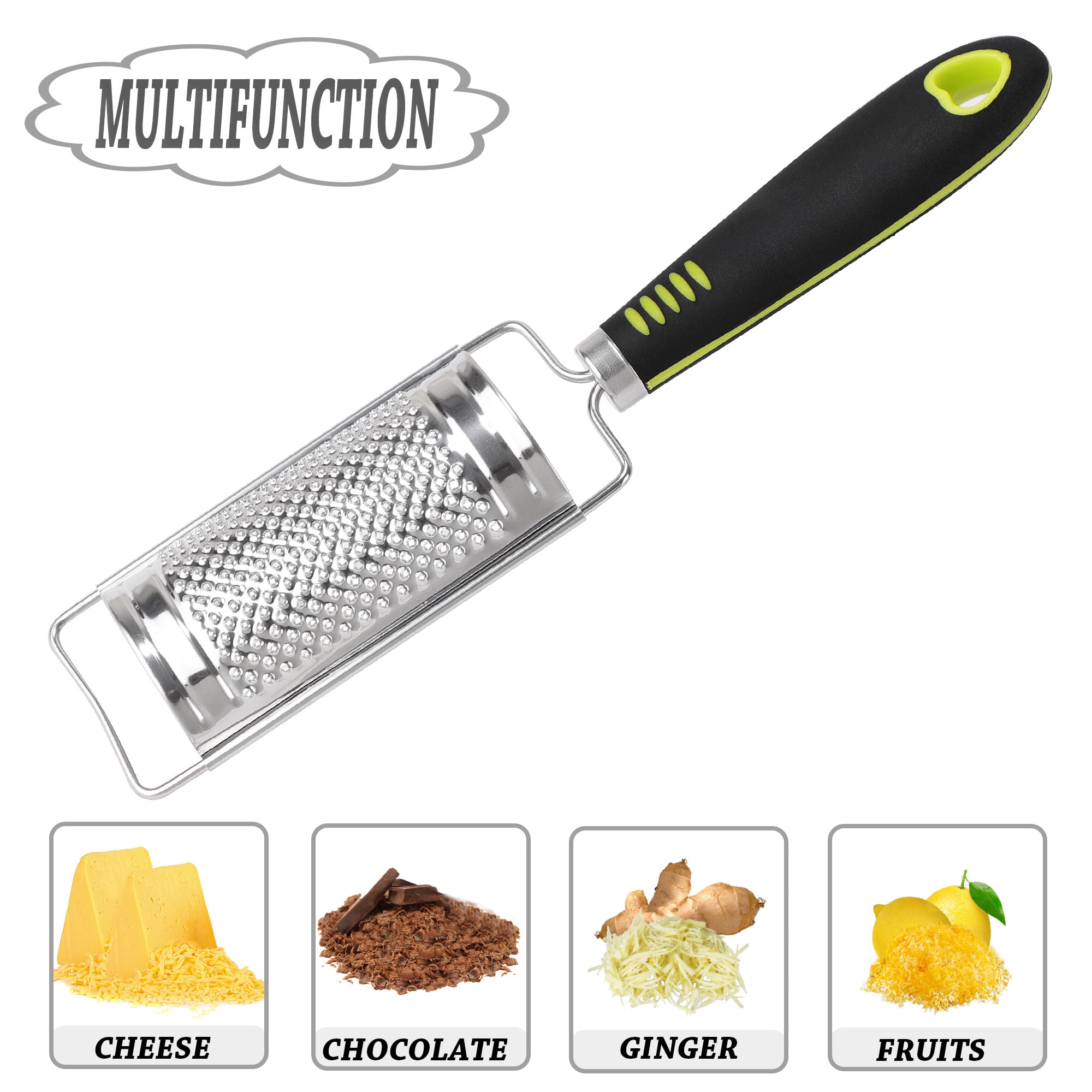 Rainspire Professional Cheese Graters for Kitchen Stainless Steel Handheld,  Metal Lemon Zester Grater With Handle For Cheese, Chocolate, Spices