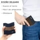 thumbnail image 5 of Cartera de hombre, carteras de hombre, cartera minimalista de hombre, ventana de identificación, monedero, tarjeta de crédito, RFID bloquea el soporte, color azul, 5 of 5