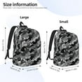 thumbnail image 4 of Daiia Horse Silhouette Vintage Canvas Backpack for Men and Women ,Hiking Backpack,Travel Laptop Bag for School,Large Capacity Backpack, 4 of 8