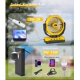 thumbnail image 3 of Ventilador de camping Korbot de 24000 mAh con 2 baterías de 12000 mAh y LED, 3 of 7