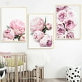 thumbnail image 6 of Yirtree Flower Canvas Wall Art for Bedroom Woman Wall Decor Pink White Flowers Picture Artwork Modern Plant Floral Canvas Prints for Kitchen Home Bathroom Girls Room Wall Decoration, 6 of 8