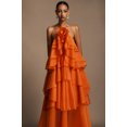 thumbnail image 4 of Vestido largo bellabarnetten Jesmin sin mangas con capas de flores, 4 of 7