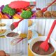 thumbnail image 4 of Utensilios de cocina Juego de utensilios de cocina antiadherentes con rejilla de plástico Juego de utensilios de cocina de silicona (Rojo JAMW Sencillez, 4 of 5