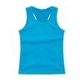 thumbnail image 2 of UACY Girls Tank Tops Ribbed Knit Sleeveless Racerback Athletic Shirts for Kids Dance Tops Stretch Undershirt (Sky Blue, 4-5 Years), 2 of 5